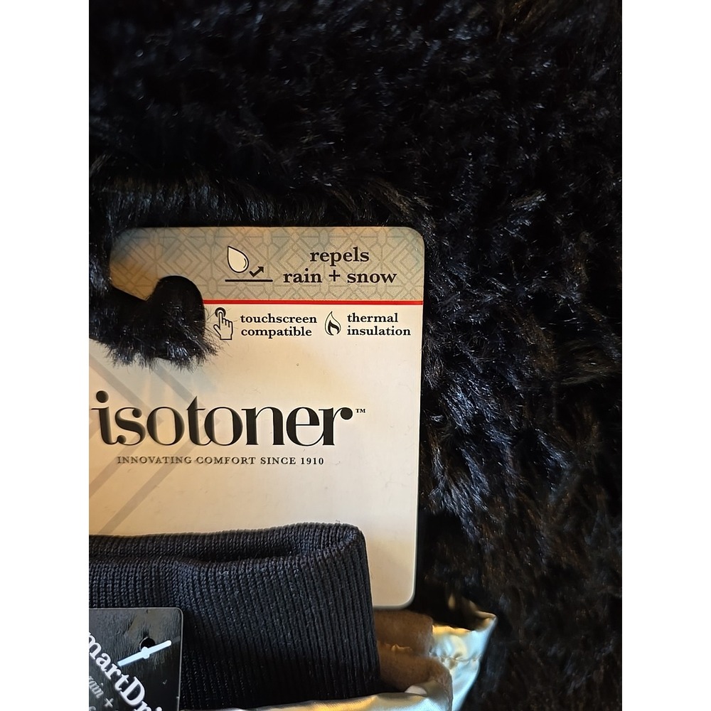 Isotoner Signature Women's Sleek Heat Flip Touchscreen Mitten Magnetic Hold open - Picture 5 of 16